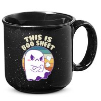 Funny Halloween This Is Boo Sheet Cute Ghost 15oz Campfire Ceramic Mug
