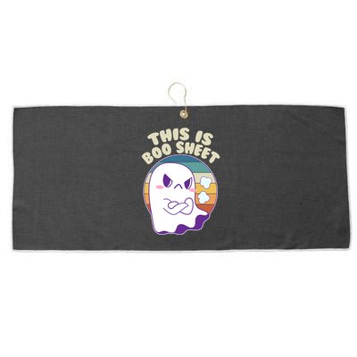 Funny Halloween This Is Boo Sheet Cute Ghost Large Microfiber Waffle Golf Towel