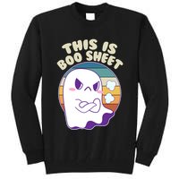Funny Halloween This Is Boo Sheet Cute Ghost Tall Sweatshirt