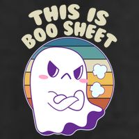 Funny Halloween This Is Boo Sheet Cute Ghost Trucker Hat