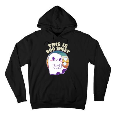 Funny Halloween This Is Boo Sheet Cute Ghost Tall Hoodie
