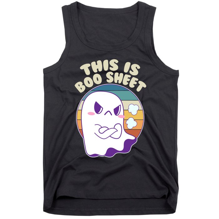 Funny Halloween This Is Boo Sheet Cute Ghost Tank Top