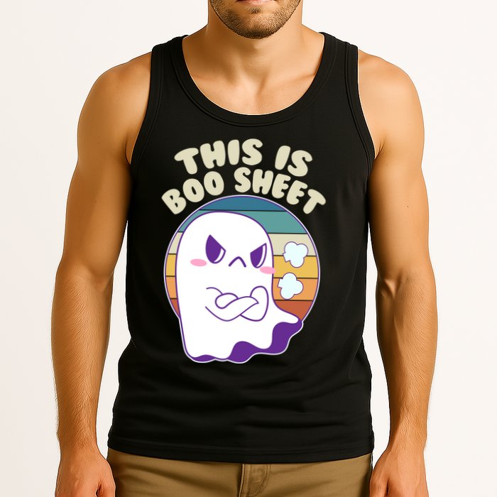 Funny Halloween This Is Boo Sheet Cute Ghost Tank Top