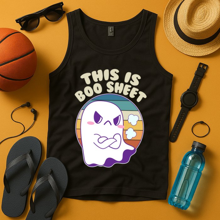 Funny Halloween This Is Boo Sheet Cute Ghost Tank Top