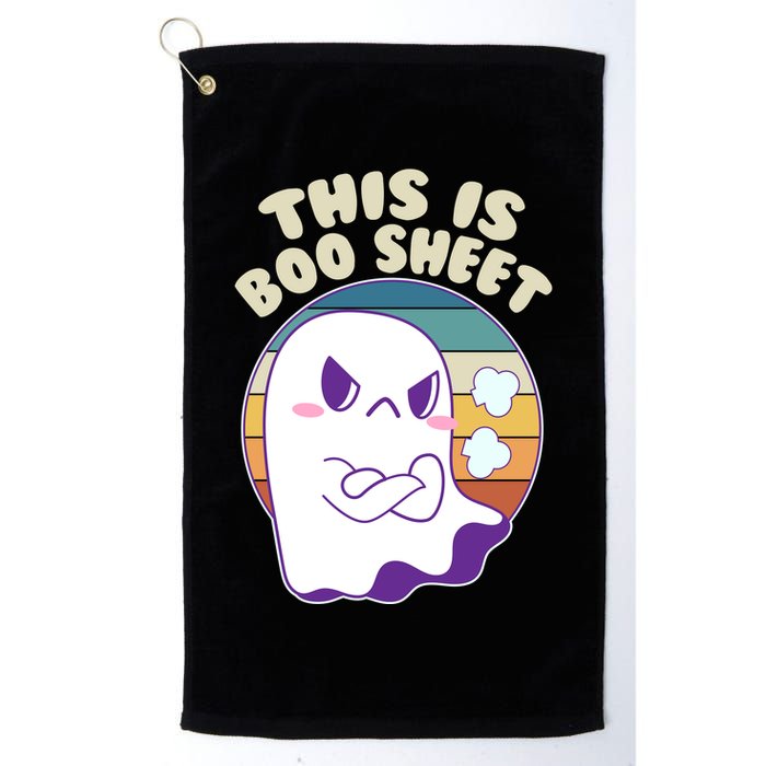 Funny Halloween This Is Boo Sheet Cute Ghost Golf Towel