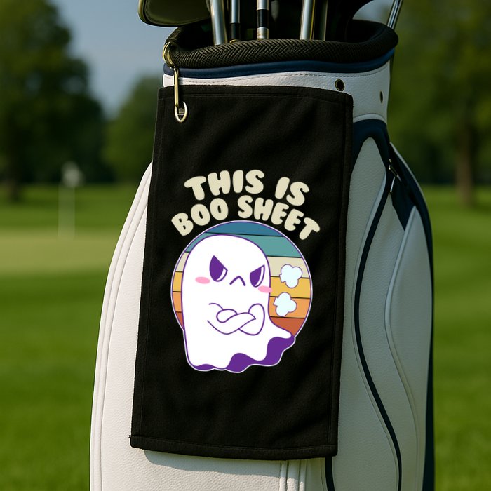 Funny Halloween This Is Boo Sheet Cute Ghost Golf Towel