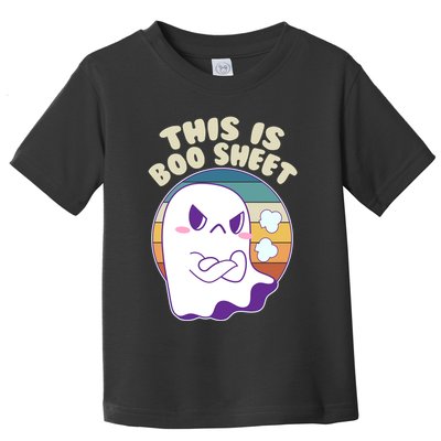 Funny Halloween This Is Boo Sheet Cute Ghost Toddler T-Shirt