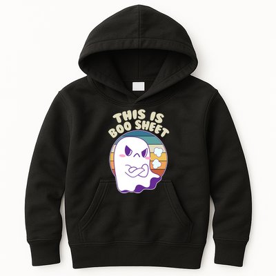 Funny Halloween This Is Boo Sheet Cute Ghost Kids Hoodie