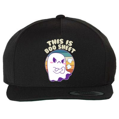 Funny Halloween This Is Boo Sheet Cute Ghost Wool Snapback Cap