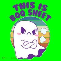Funny Halloween This Is Boo Sheet Cute Ghost Sustainable Beanie