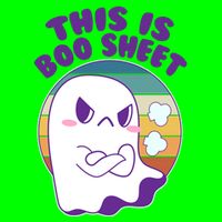 Funny Halloween This Is Boo Sheet Cute Ghost Magnet