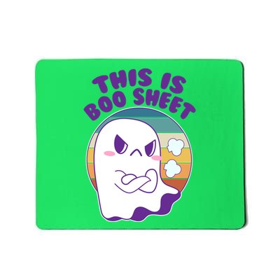 Funny Halloween This Is Boo Sheet Cute Ghost Mousepad