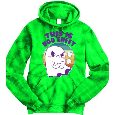 Funny Halloween This Is Boo Sheet Cute Ghost Tie Dye Hoodie