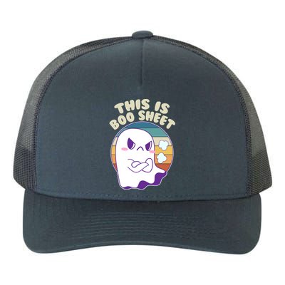 Funny Halloween This Is Boo Sheet Cute Ghost Yupoong Adult 5-Panel Trucker Hat