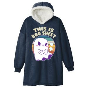 Funny Halloween This Is Boo Sheet Cute Ghost Hooded Wearable Blanket