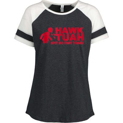 Funny Hawk Tuah 24 Spit On That Thang 2024 Enza Ladies Jersey Colorblock Tee