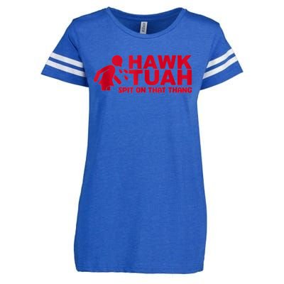 Funny Hawk Tuah 24 Spit On That Thang 2024 Enza Ladies Jersey Football T-Shirt