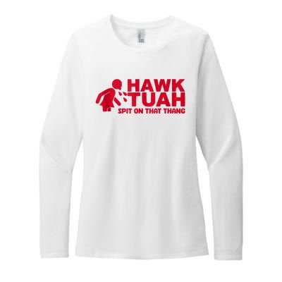 Funny Hawk Tuah 24 Spit On That Thang 2024 Womens CVC Long Sleeve Shirt