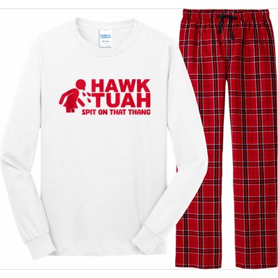 Funny Hawk Tuah 24 Spit On That Thang 2024 Long Sleeve Pajama Set