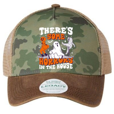 Funny Halloween Theres Some Horrors In The House Legacy Tie Dye Trucker Hat