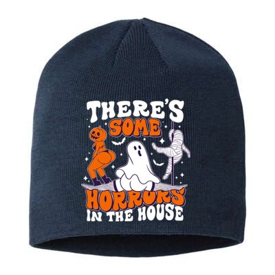 Funny Halloween Theres Some Horrors In The House Sustainable Beanie