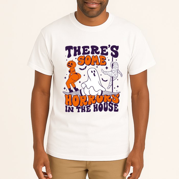 Funny Halloween Theres Some Horrors In The House Tall T-Shirt