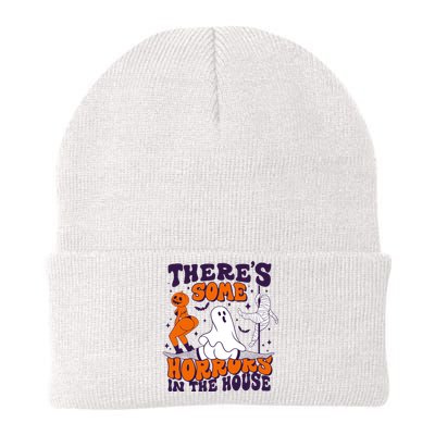 Funny Halloween Theres Some Horrors In The House Knit Cap Winter Beanie