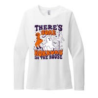 Funny Halloween Theres Some Horrors In The House Womens CVC Long Sleeve Shirt