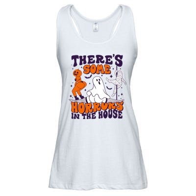 Funny Halloween Theres Some Horrors In The House Ladies Essential Flowy Tank