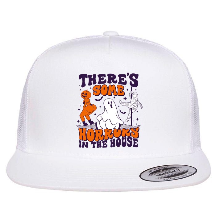 Funny Halloween Theres Some Horrors In The House Flatbill Hat