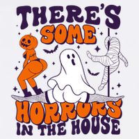 Funny Halloween Theres Some Horrors In The House Flatbill Hat