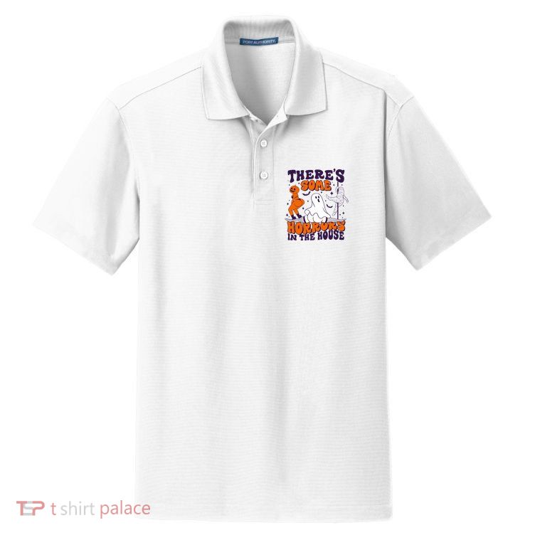 Funny Halloween Theres Some Horrors In The House Dry Zone Grid Polo