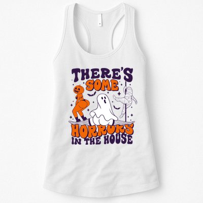 Funny Halloween Theres Some Horrors In The House Womens Tank Top