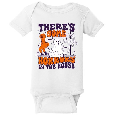 Funny Halloween Theres Some Horrors In The House Baby Bodysuit