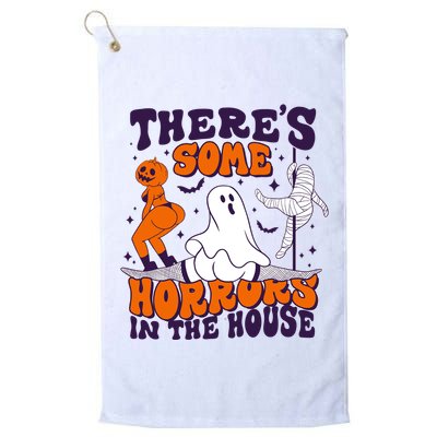 Funny Halloween Theres Some Horrors In The House Golf Towel
