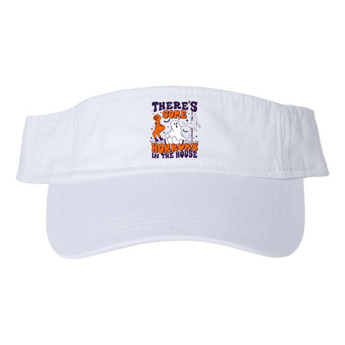 Funny Halloween Theres Some Horrors In The House Valucap Bio-Washed Visor