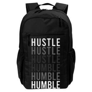 Funny Hustle To Humble Transition Motivational Typography Daily Commute Backpack