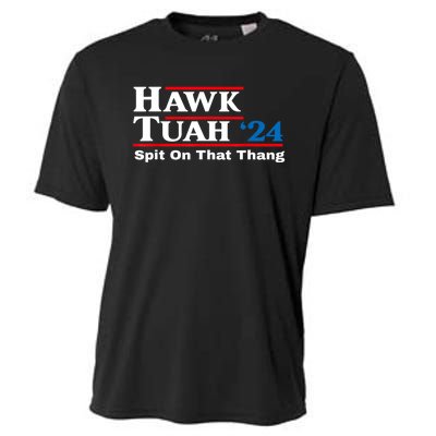 Funny Hawk Tush Spit On That Thing Presidential Candidate Parody Gift Cooling Performance Crew T-Shirt