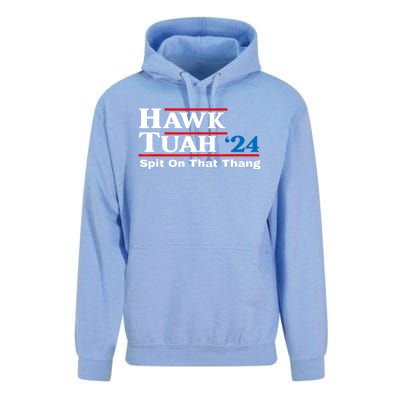 Funny Hawk Tush Spit On That Thing Presidential Candidate Parody Gift Unisex Surf Hoodie