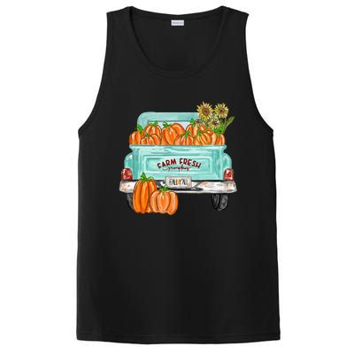 Fall Harvest Truck Pumpkin Sunflower PosiCharge Competitor Tank