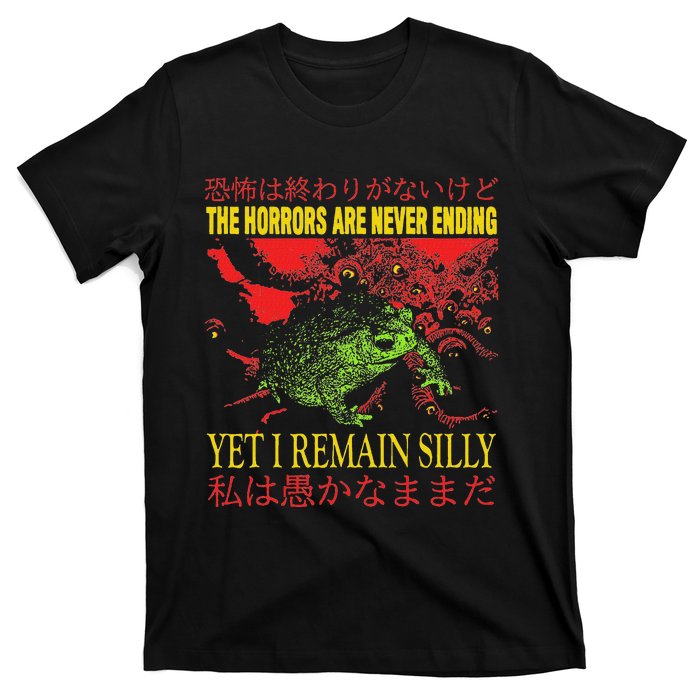 Frog Horror The Horrors Are Never Ending Frog T-Shirt