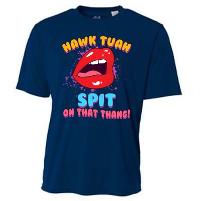 Funny Hawk Tuah Spit On That Thang Cooling Performance Crew T-Shirt