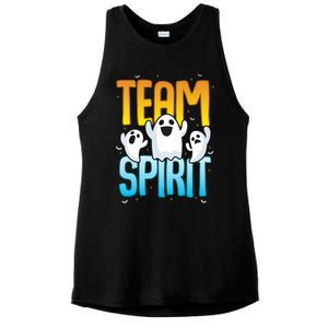 Funny Halloween Team Spirit Ghosts Gift Ladies PosiCharge Tri-Blend Wicking Tank