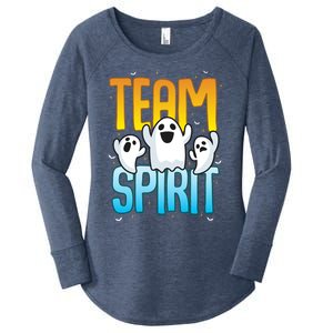 Funny Halloween Team Spirit Ghosts Gift Women's Perfect Tri Tunic Long Sleeve Shirt