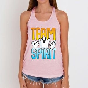 Funny Halloween Team Spirit Ghosts Gift Women's Knotted Racerback Tank