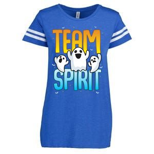 Funny Halloween Team Spirit Ghosts Gift Enza Ladies Jersey Football T-Shirt