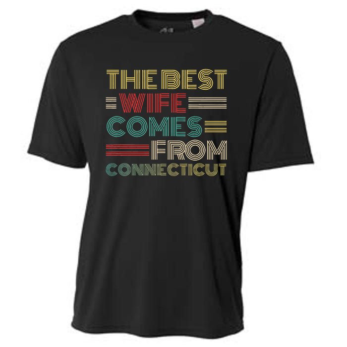 From Husband The Best Wife Comes From Connecticut Cooling Performance Crew T-Shirt