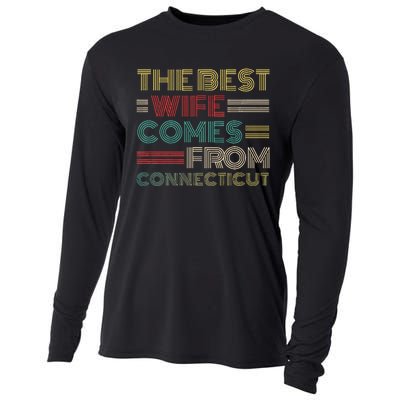 From Husband The Best Wife Comes From Connecticut Cooling Performance Long Sleeve Crew