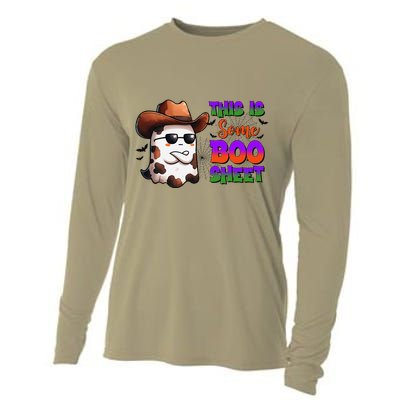 Funny Halloween This Is Boo  Gift For Halloween Cooling Performance Long Sleeve Crew