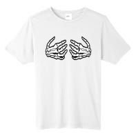 Funny Halloween Touchy Chest Skeleton Hands Human Skeleton Tall Fusion ChromaSoft Performance T-Shirt